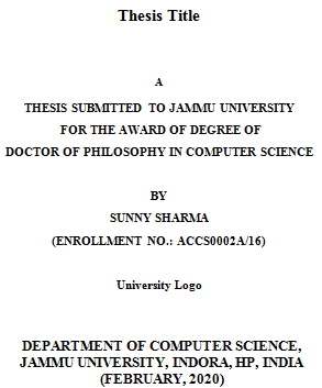 dissertation title phd