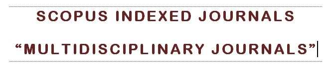Scopus indexed Multidisciplinary Journals 2023  PhDTalks