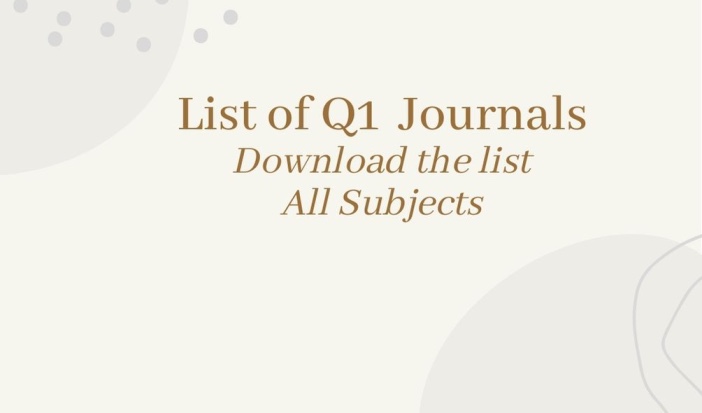 List Of Q1 Journals 2023 All Subjects Download The XLS PhDTalks