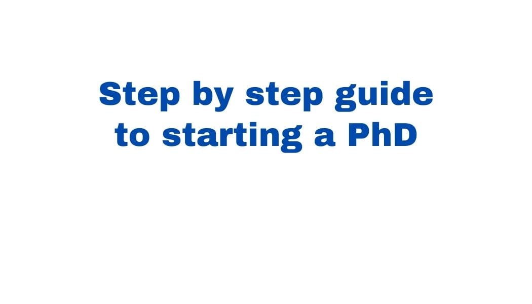 how to start phd