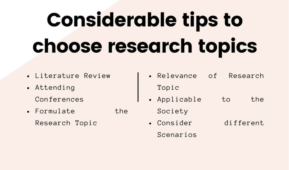 how to choose topic for phd