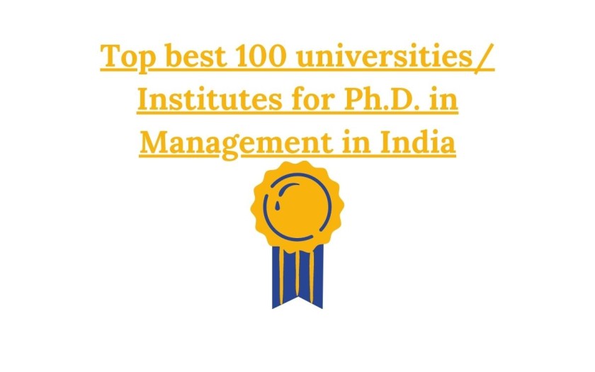 executive phd programs in india