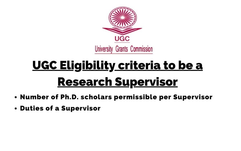 ugc guidelines for phd supervisor 2016