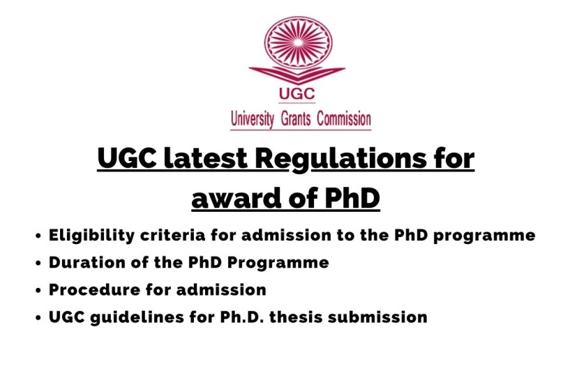 ugc guidelines for phd 2009