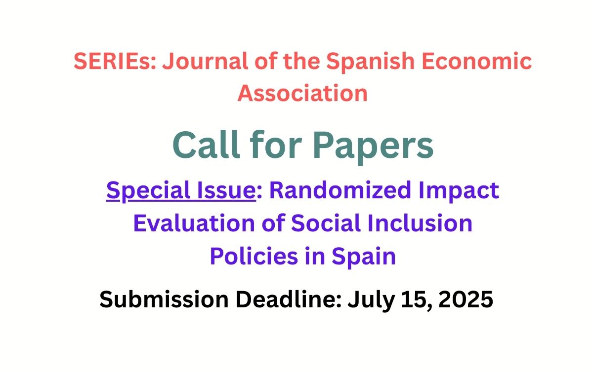Call for Papers - Special Issue: Randomized Impact Evaluation of Social ...