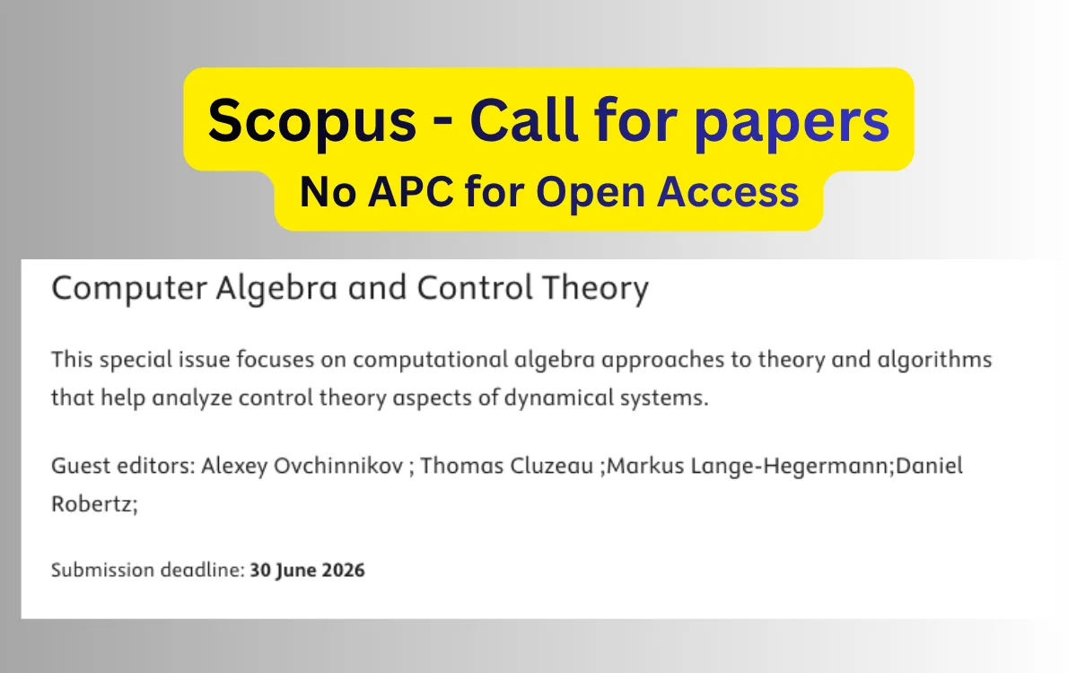 Scopus Call for Papers: SI on Computational Algebra in Mathematical ...
