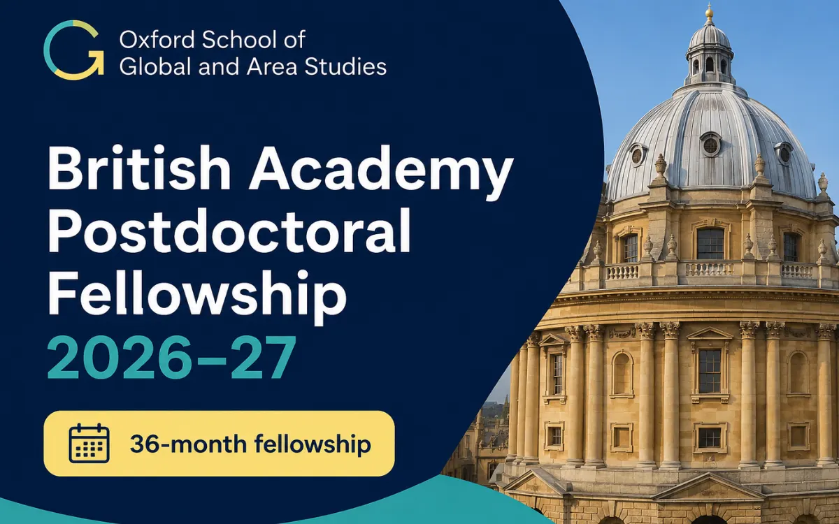 British Academy Postdoctoral Fellowship 2026–27: Apply by 9 July - PhDTalks